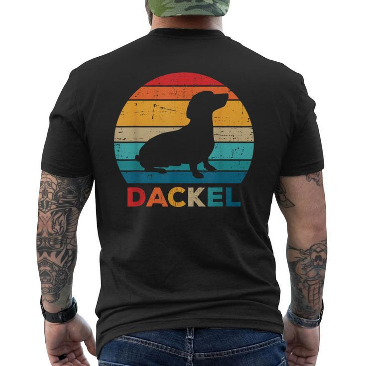 Dachshund Dachshund Teckel Dog Holder T-Shirt mit Rückendruck