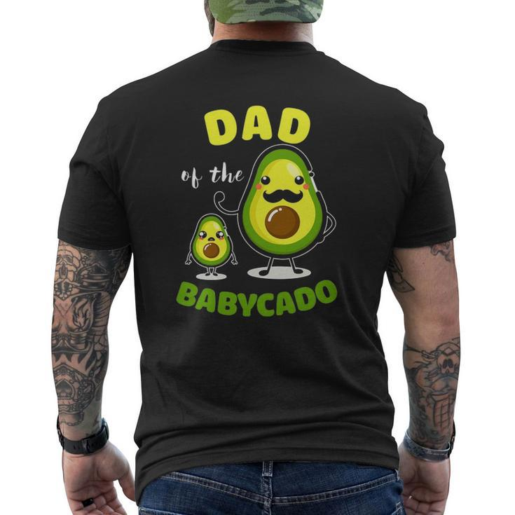 Dad Of The Babycado Avocado Family Matching Mens Back Print T-shirt