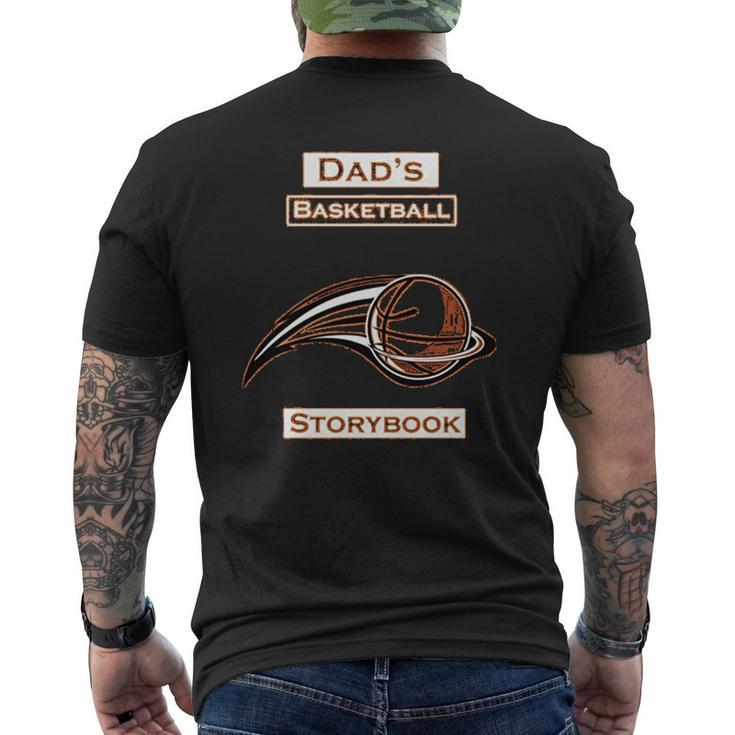Dad Basketball Mens Back Print T-shirt