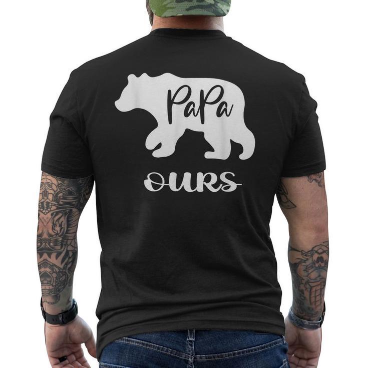 Dad Bear Fathers Day Humorous Men's T-shirt Back Print