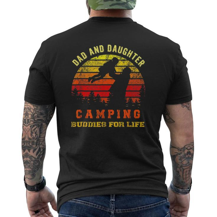 Dad And Daughter Camping Buddies For Life Mens Back Print T-shirt