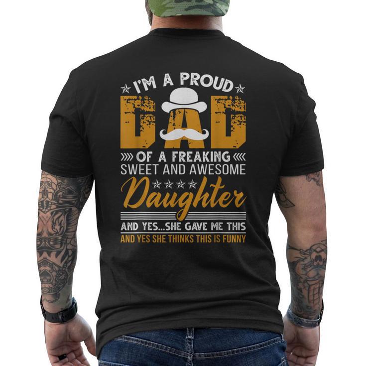 Dad From Daughter Father's Day Men's T-shirt Back Print