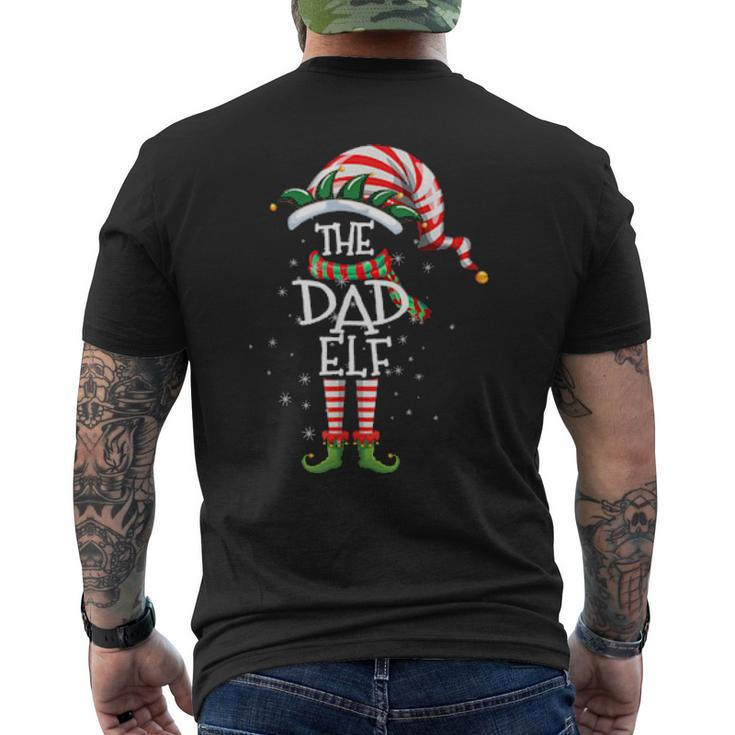 The Dad Elf Matching Family Group Christmas Party Pajama Mens Back Print T-shirt