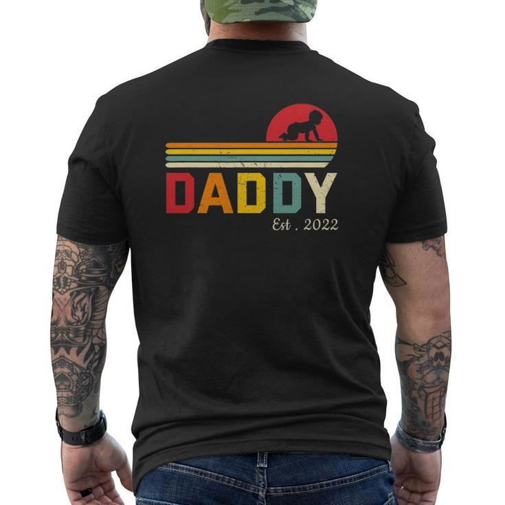 Dad Est 2022 First Time Father New Dad Expecting Daddy 2022 Ver2 Mens Back Print T-shirt