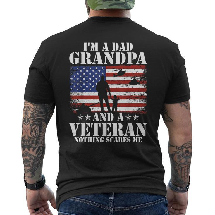 Im A Dad Grandpa And Veteran Veterans Day Fathers Day Men's T-shirt Back Print
