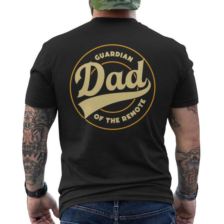 Dad Guardian Lustige Fernbedienung Tvatertag Papa Pops Daddy Da T-Shirt mit Rückendruck