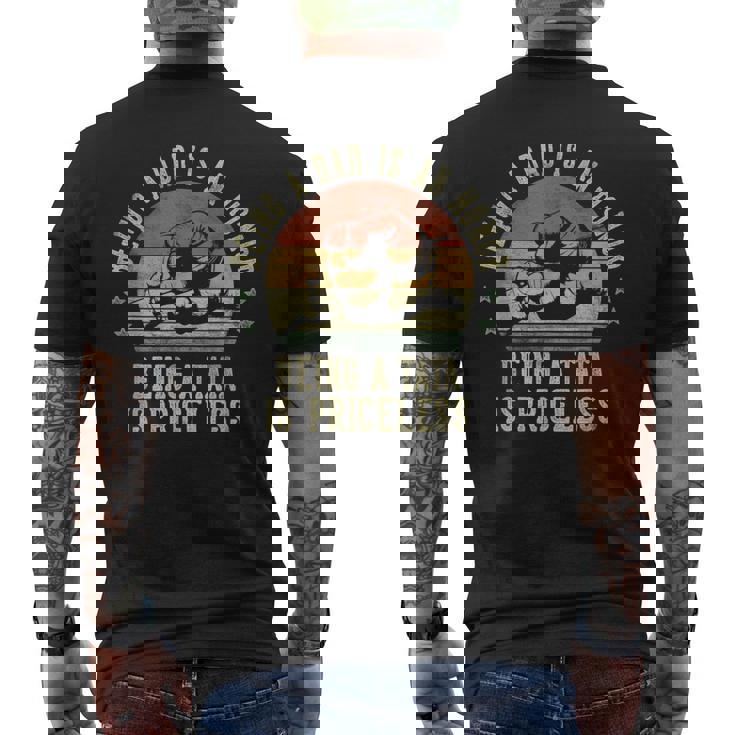 Being A Dad Is An Honor Being A Tata Is Priceless Tata Men's T-shirt Back Print