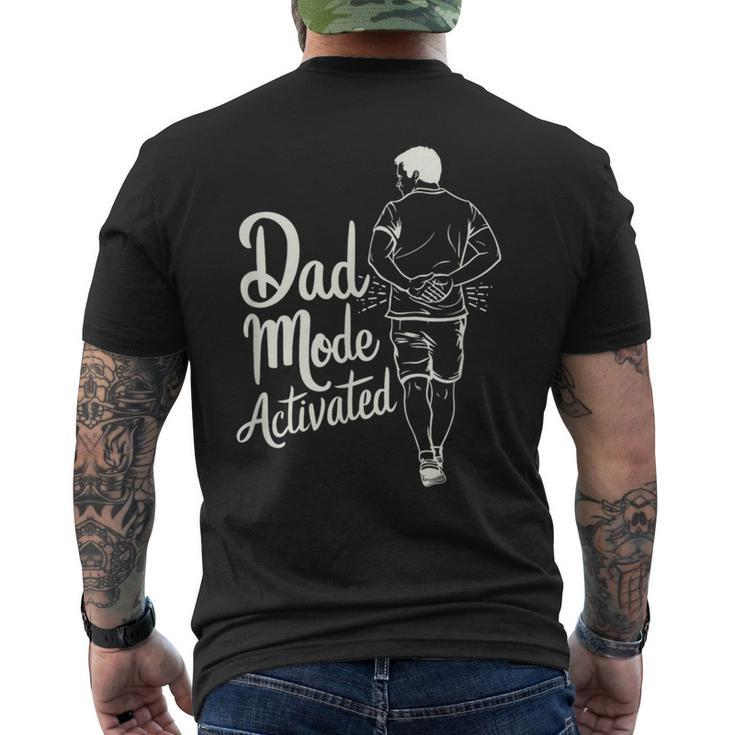Dad Mode Activated Dad Meme Father's Day Best Father Men's T-shirt Back Print