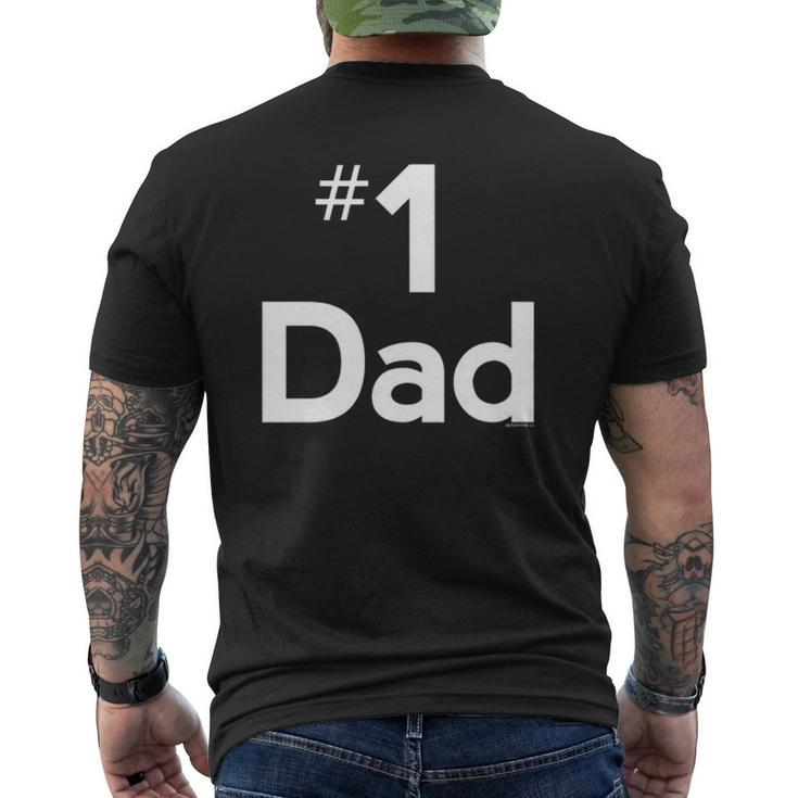 Dad For Dad Number One Ideas Fathers Day Best Mens Back Print T-shirt