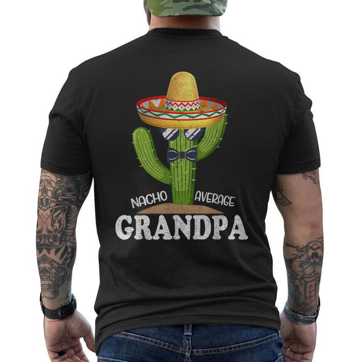 Dad Papa Fathers Day Nacho Average Grandpa Cinco De Mayo Men's T-shirt Back Print