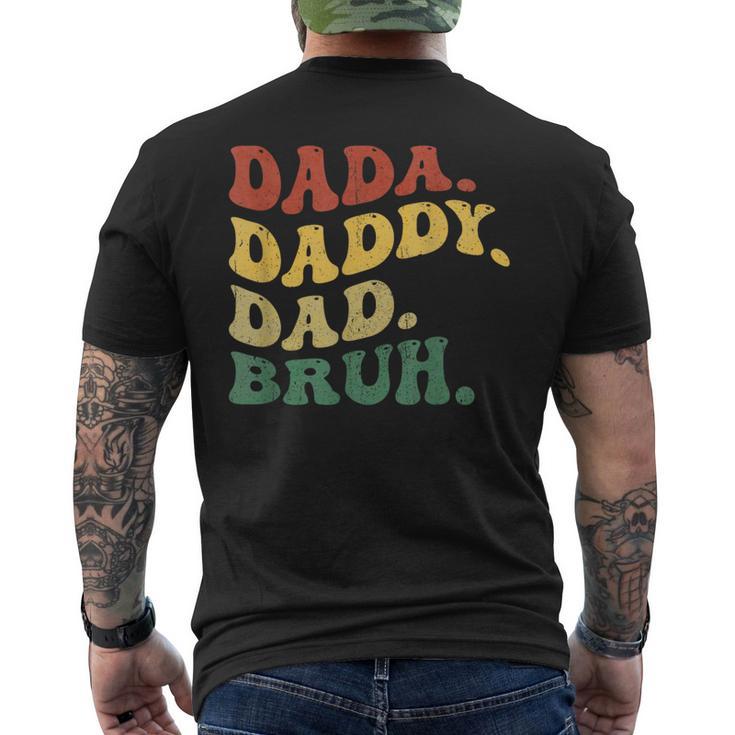 Dada Daddy Dad Bruhatertag Junge Papa Ehemannaterschaft T-Shirt mit Rückendruck