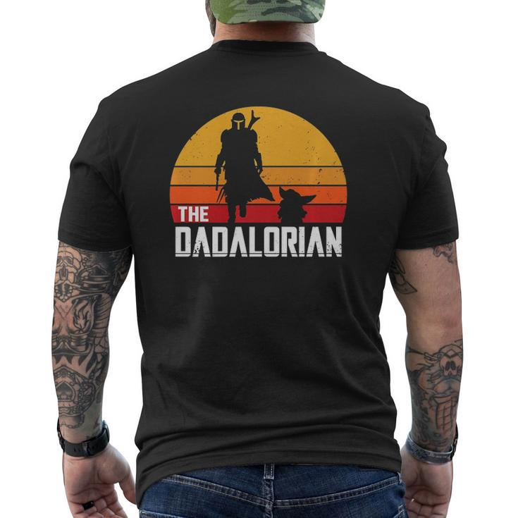 The Dadalorian Father's Day Retro Vintage Father's Day Mens Back Print T-shirt