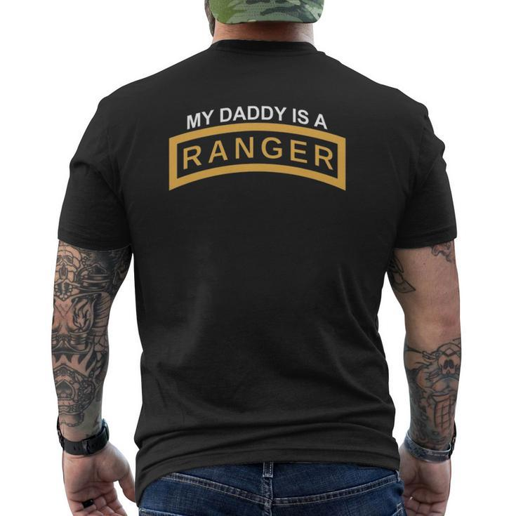 My Daddy Is A Army Ranger Tab Mens Back Print T-shirt