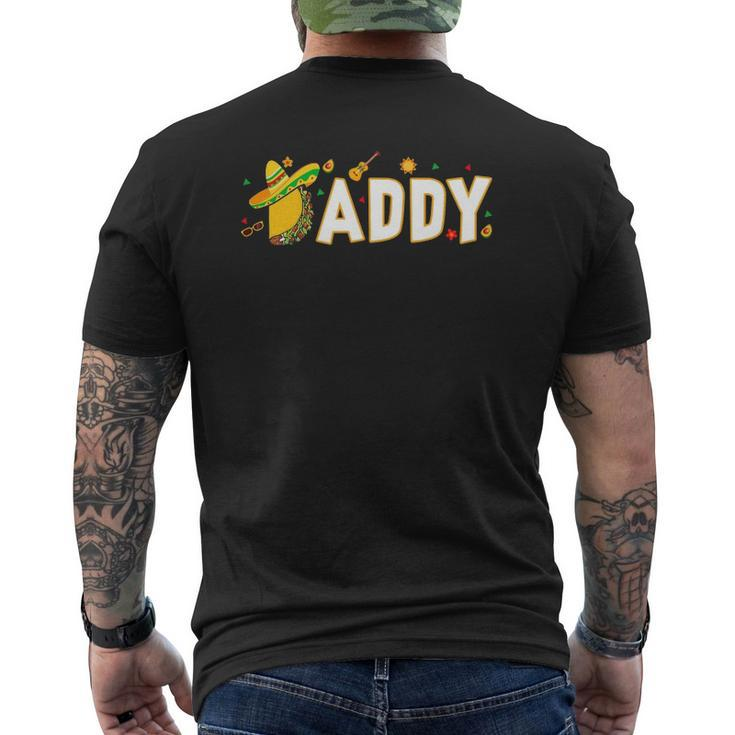 Daddy Cinco De Mayo Tacos Sombrero Hat Mexican Lover Mens Back Print T-shirt