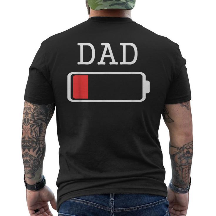 Daddy Low Battery Empty Matching Father Men's T-shirt Back Print