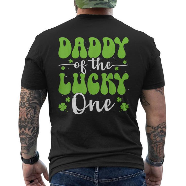 Daddy Of The Lucky One First Birthday St Patrick's Day Men's T-shirt Back Print