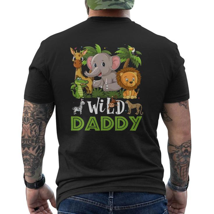Daddy Of The Wild Zoo Safari Jungle Animal Mens Back Print T-shirt