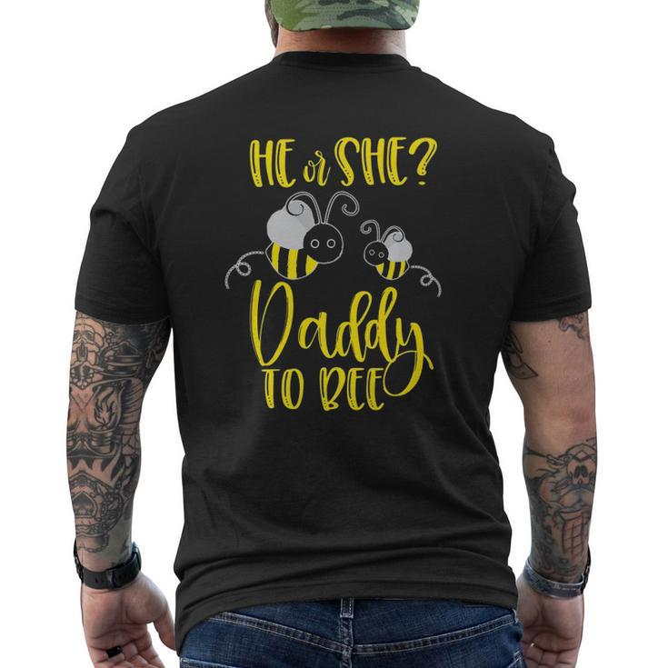 Daddy What Will It Bee Gender Reveal He Or She Matching  Mens Back Print T-shirt