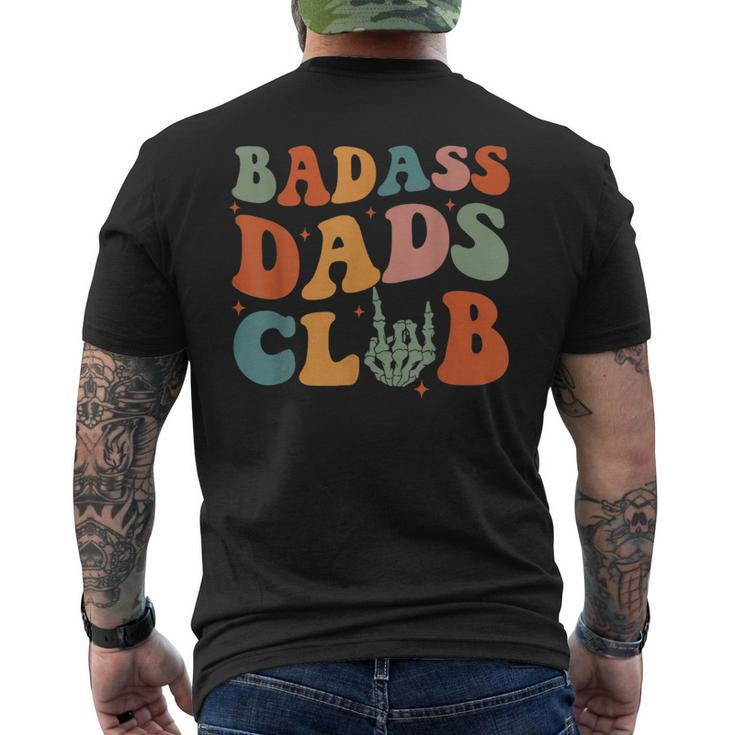 Dads Dad Groovy Fathers Day Men's T-shirt Back Print
