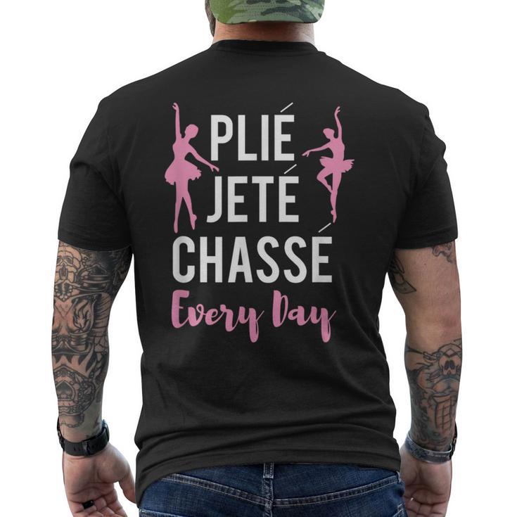 Dance Girls Dancing Heart Love Ballet Plie' Chasse' Men's T-shirt Back Print