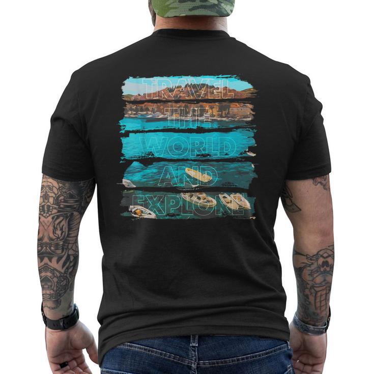 Dare To Explore Boat Men's T-shirt Back Print