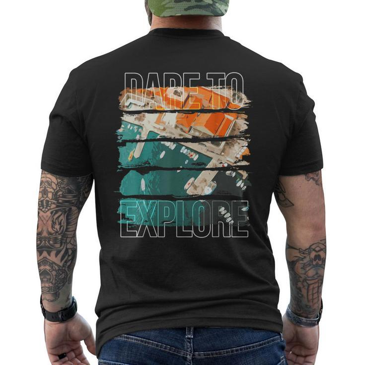 Dare To Explore Boats Men's T-shirt Back Print