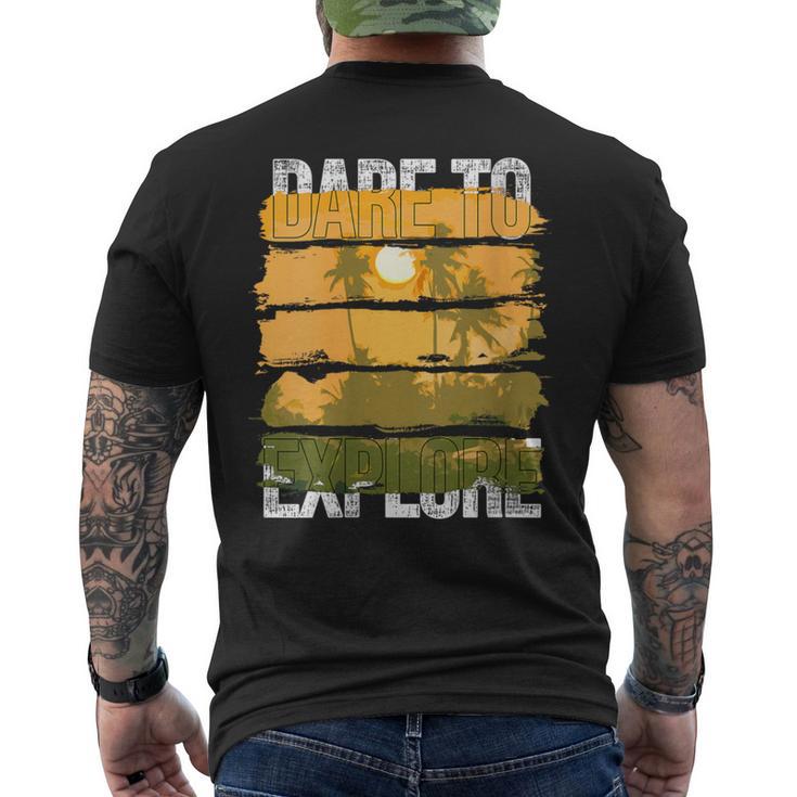 Dare To Explore Summer Men's T-shirt Back Print