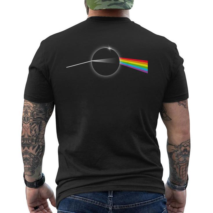 Dark Side Moon Total Solar Eclipse April 08 2024 Rock Music Men's T-shirt Back Print