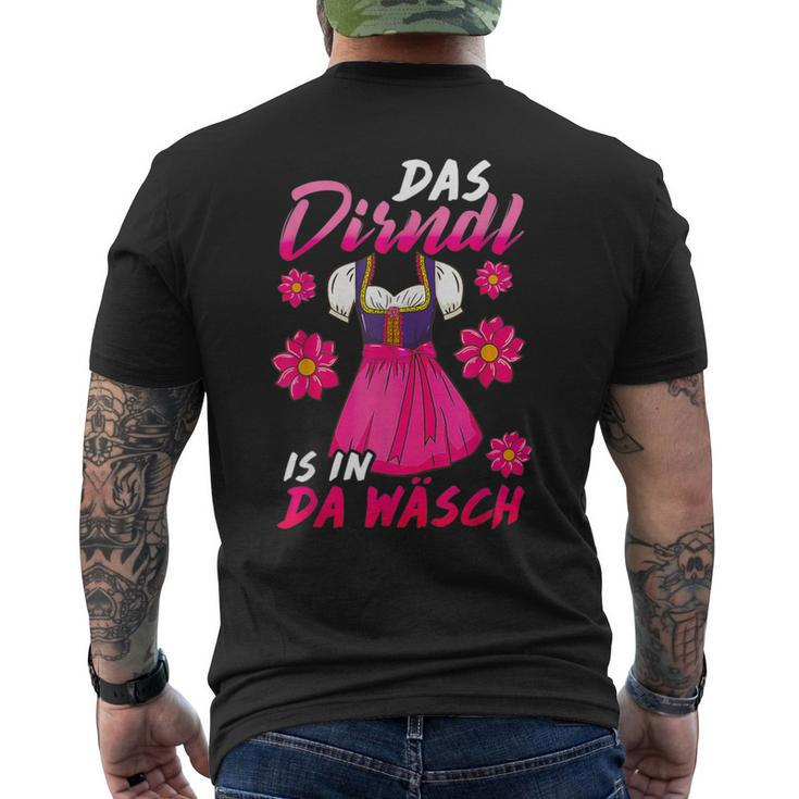 Das Dirndl Is In Da Wäsch I Volksfest Bavaria S T-Shirt mit Rückendruck