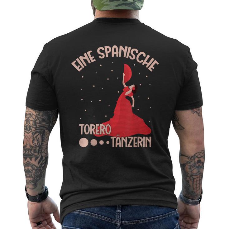 Das Ist Eine Spanische Torero Tänzerin T-Shirt mit Rückendruck