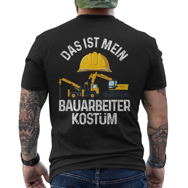 Das Ist Mein Bauarbeiter Costume Construction Site Construction Ladder T-Shirt mit Rückendruck