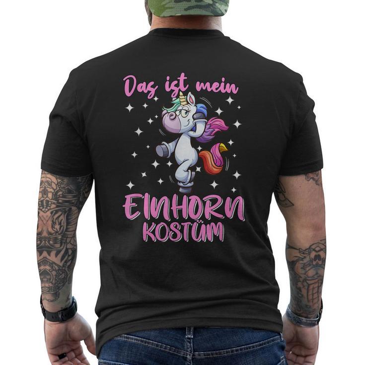 Das Ist Mein Unicorn Costume T-Shirt mit Rückendruck