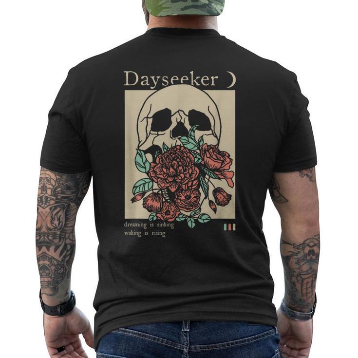 Dayseeker Skull Dearming Is Sinking Waking Is Rising Men's T-shirt Back Print