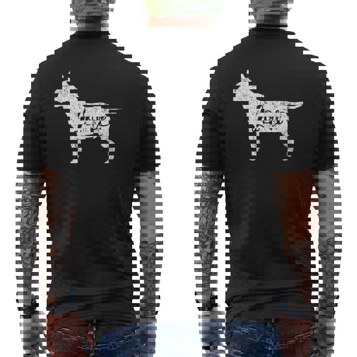 De Bull Terrier Con Diseño De Bull Terrier Camiseta Hombre Estampado Espalda