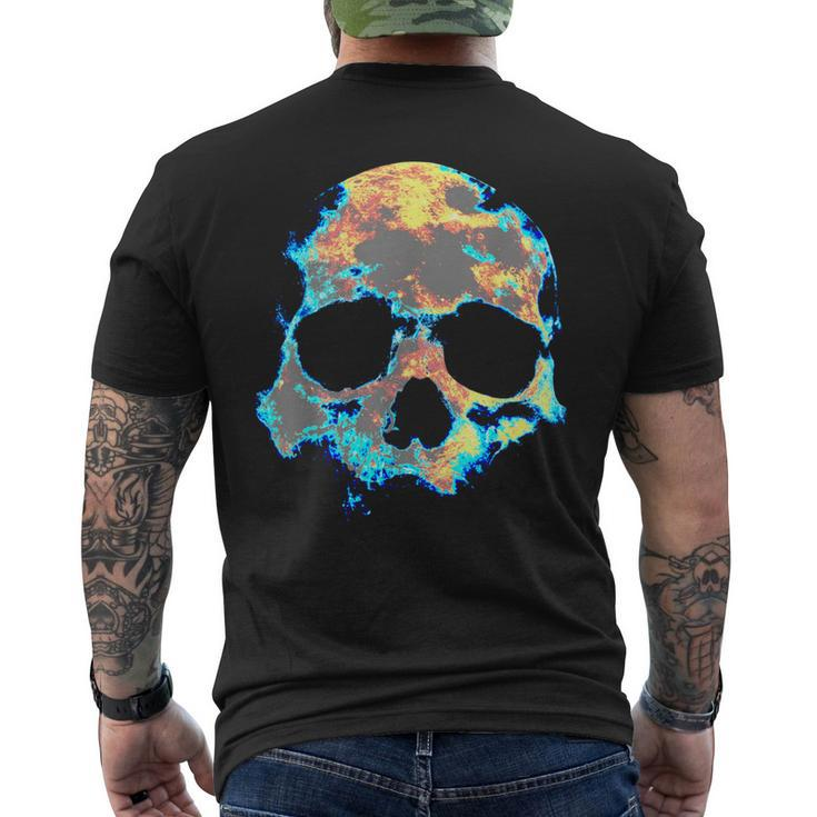 Dead Man's Skull Death Skeleton Head Bones Cool Skulls Men's T-shirt Back Print