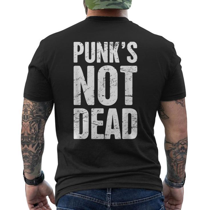 Dead Punk Rock Band & Hardcore Punk Rock Men's T-shirt Back Print