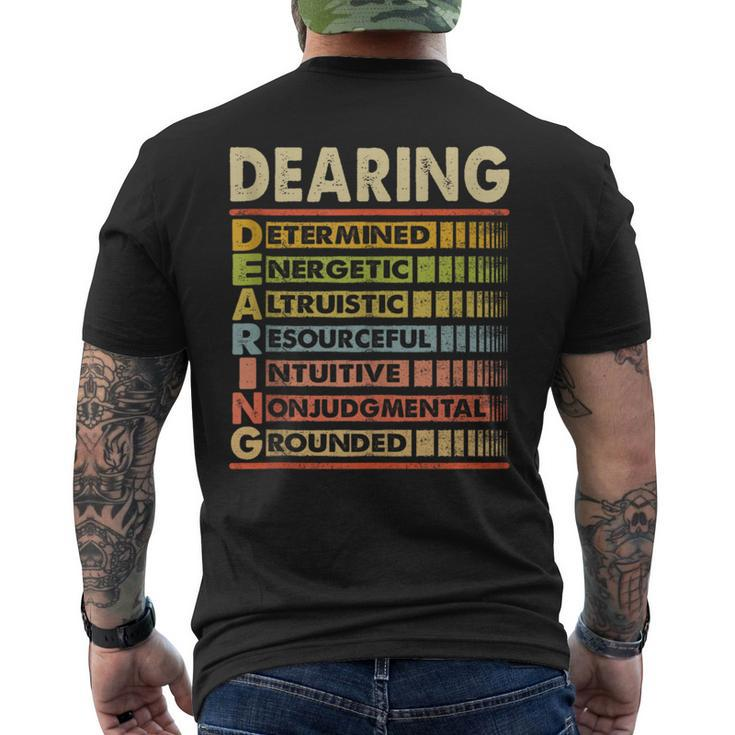 Dearing Family Name Dearing Last Name Team Men's T-shirt Back Print