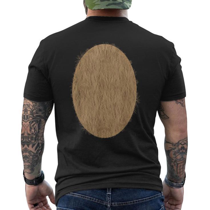 Deer Bear Fuzzy Hairy Belly Costume Men's T-shirt Back Print