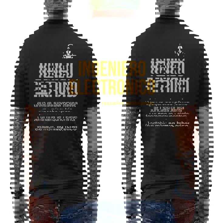 Definición De Ingeniero Electrónico Ingeniero Electrónico Camiseta Hombre Estampado Espalda