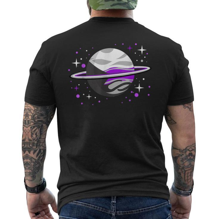 Demisexual Outer Space Planet Demisexual Pride Men's T-shirt Back Print