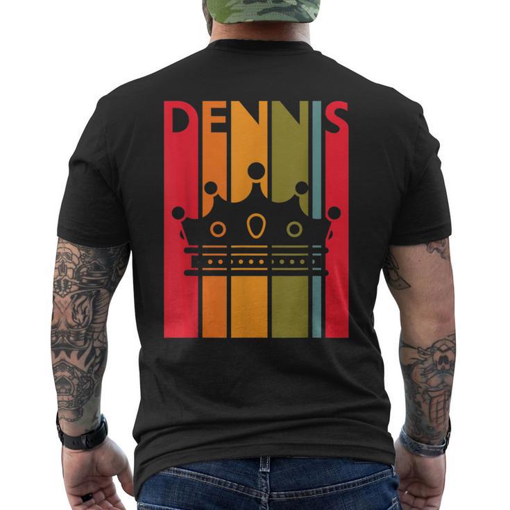 Dennis Idea For Boys First Name Vintage Dennis Men's T-shirt Back Print