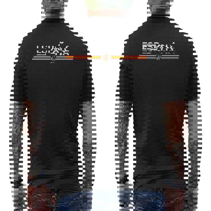 Deportiva De España Con Bandera De España Manga Larga Camiseta Hombre Estampado Espalda
