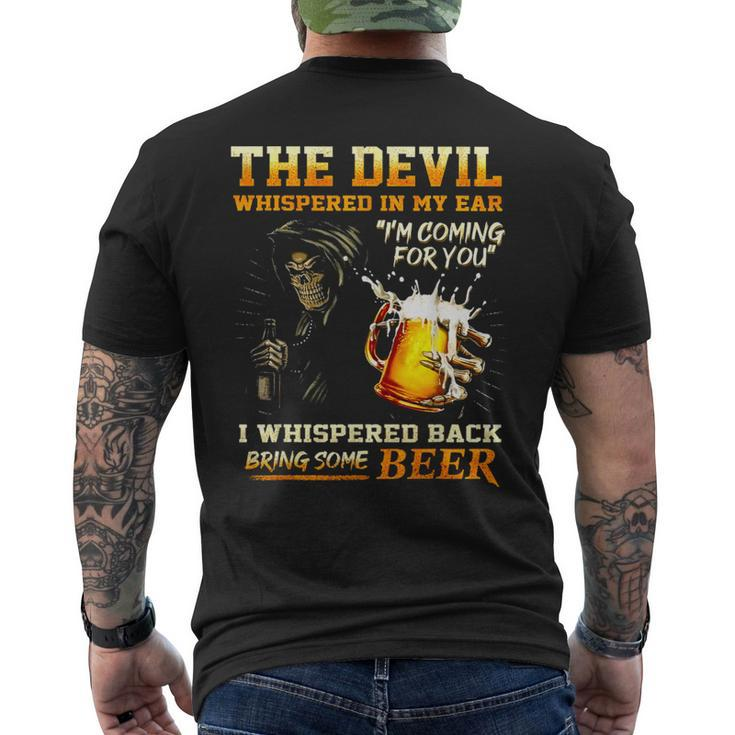 The Devil Whispered In My Ear I'm Coming For You Men's T-shirt Back Print