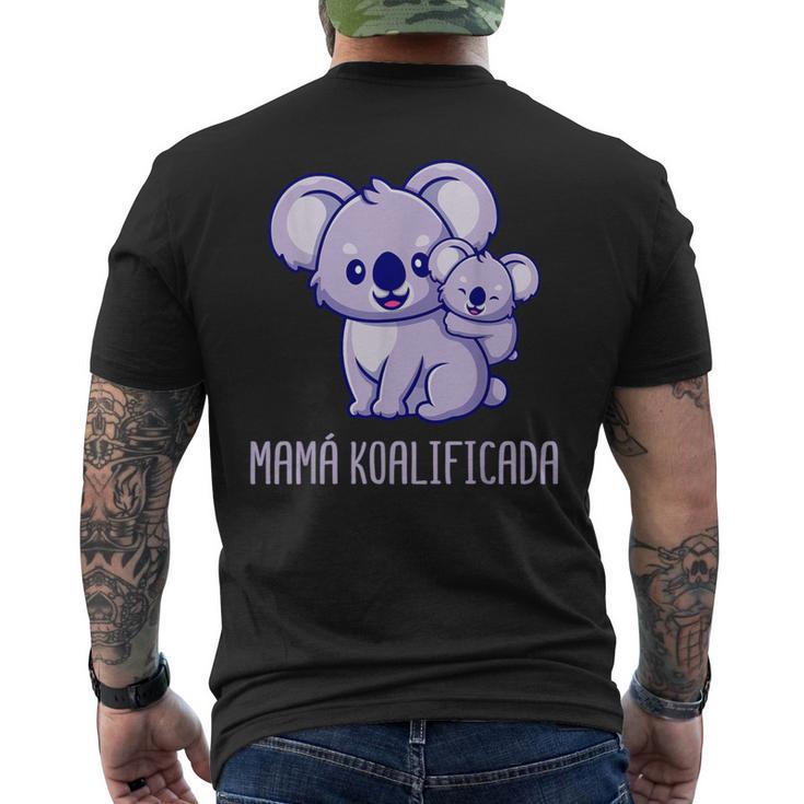 Día De La Madre Koalificada Mamá Hija Hijo Madre Camiseta Hombre Estampado Espalda