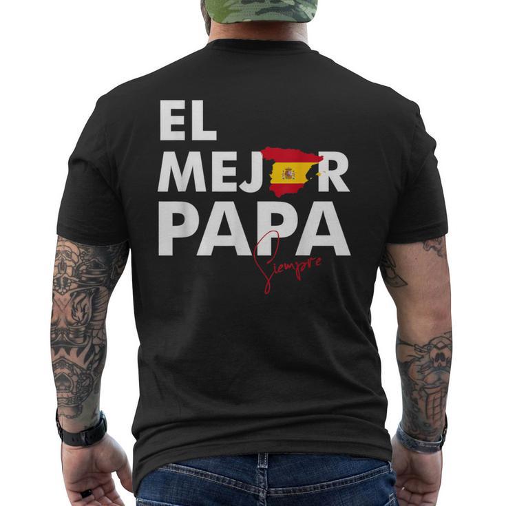 Dia Del Padre Father's Day El Mejor Papa De España T-Shirt mit Rückendruck