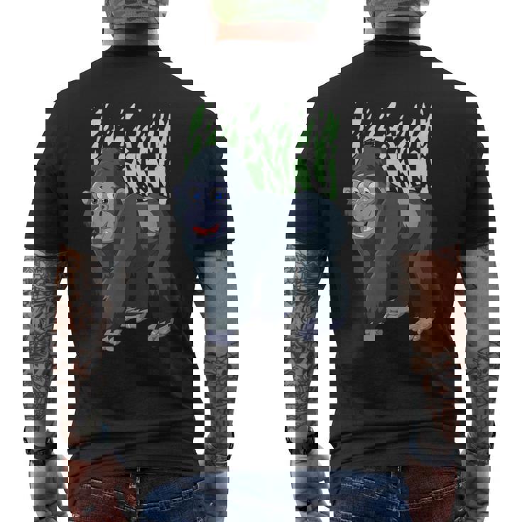 Dibujos Animados Gorila I Mono I Niños Gorila Camiseta Hombre Estampado Espalda