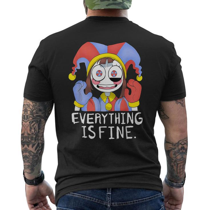 Digital Circus Pomni Everything Is Fine Men's T-shirt Back Print