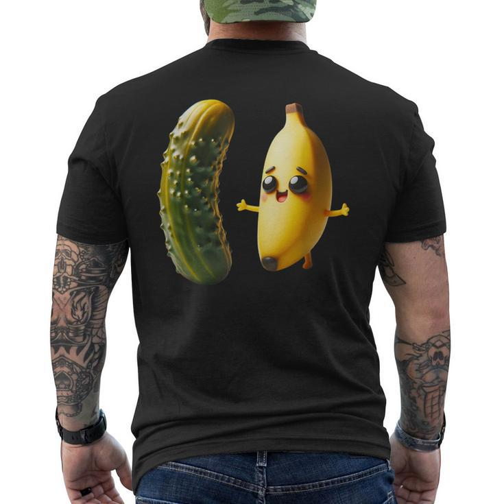 Dill Pickle Dilly Pickle Kosher Dill Lover Baby Banana Boy Men's T-shirt Back Print