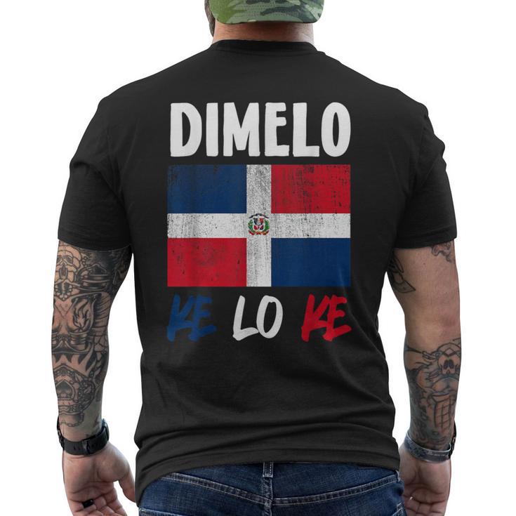 Dimelo Ke Lo Ke Dominican Republic Flag Men's T-shirt Back Print