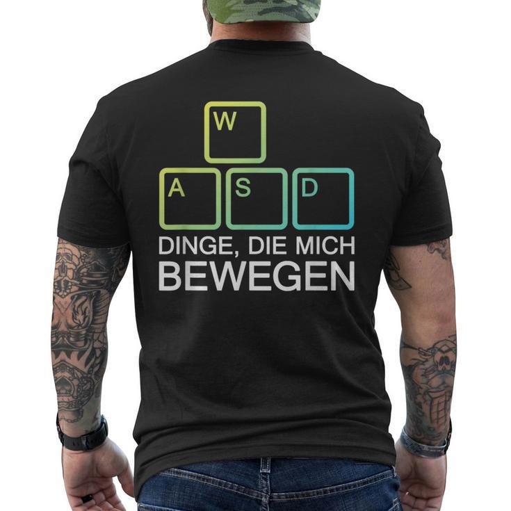 Dinge Die Mich Bewegen Dinge Die Mich B T-Shirt mit Rückendruck